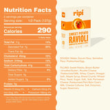 Ripi Sweet Potato Ravioli - Brown Butter, Rosemary & Maple - Frozen Pasta Meal - Ready in Under 5 Minutes, 9oz packs (6 Pack, Sweet Potato)