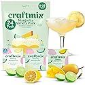 Craftmix Margarita Variety Pack Cocktail & Mocktail Drink Mixer, Skinny Mixes - Water Flavoring Packets - Made With Real Fruit - Vegan, Low-Carb