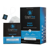 CogniTea Deep Sleep Tea 2mg Melatonin and 50mg L-Theanine for Deep Sleep with Valerian, Chamomile, Lemon Balm and Passion flower Extra Strength Sleepy