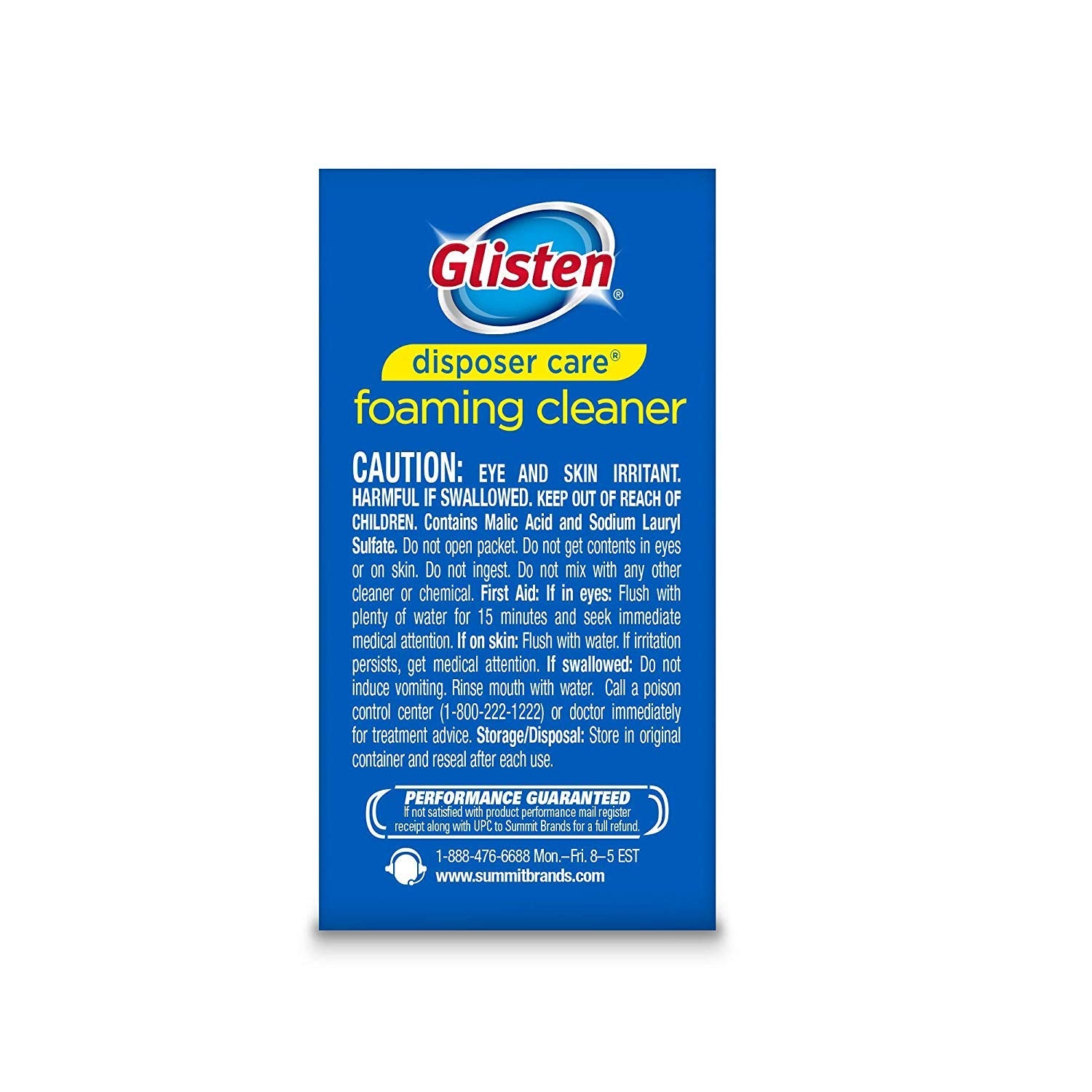 Glisten Disposer Care Foaming Cleaner, Lemon Scent, 4 Use (Pack of 2)