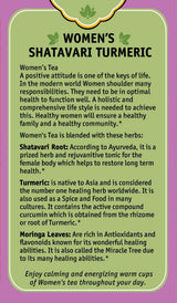 Herbal Cup Ayurveda Women's Tea, Organic Shatavari Turmeric, No Caffeine Herbal Teas (Women's Shatavari Turmeric, 16 Count (Pack of 1)