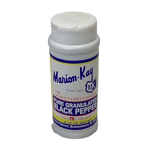 Marion-Kay Pure Granulated Black Pepper, 2.5 oz, Since 1922
