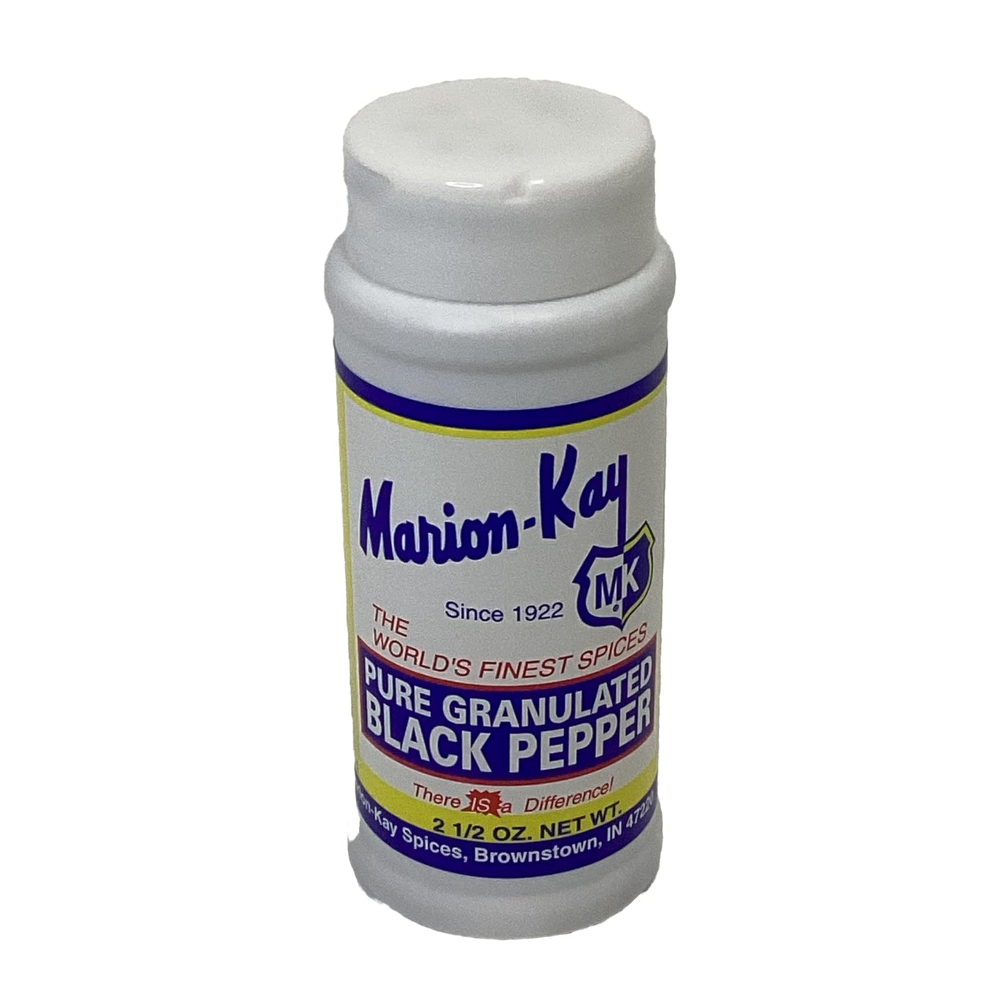 Marion-Kay Pure Granulated Black Pepper, 2.5 oz, Since 1922
