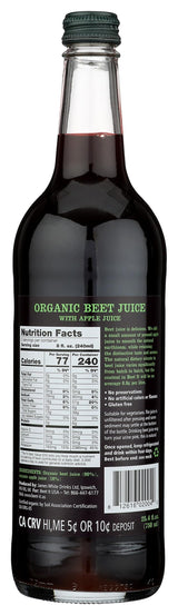 BEET IT - Organic Beet Juice 25.4 fl.oz- Non GMO 100 % Natural Organic juice- Picked & Pressed, Gluten Free, No Added Sugar, Not from Concentrate