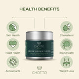 Chotto Premium Organic Ceremonial Grade Matcha Powder, 30g (1.06oz)