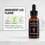 Spicy Habanero Cocktail Bitters - Drink Flavor Enhancer, Handcrafted Small Batch Bitters for Premium Cocktails, 2 oz