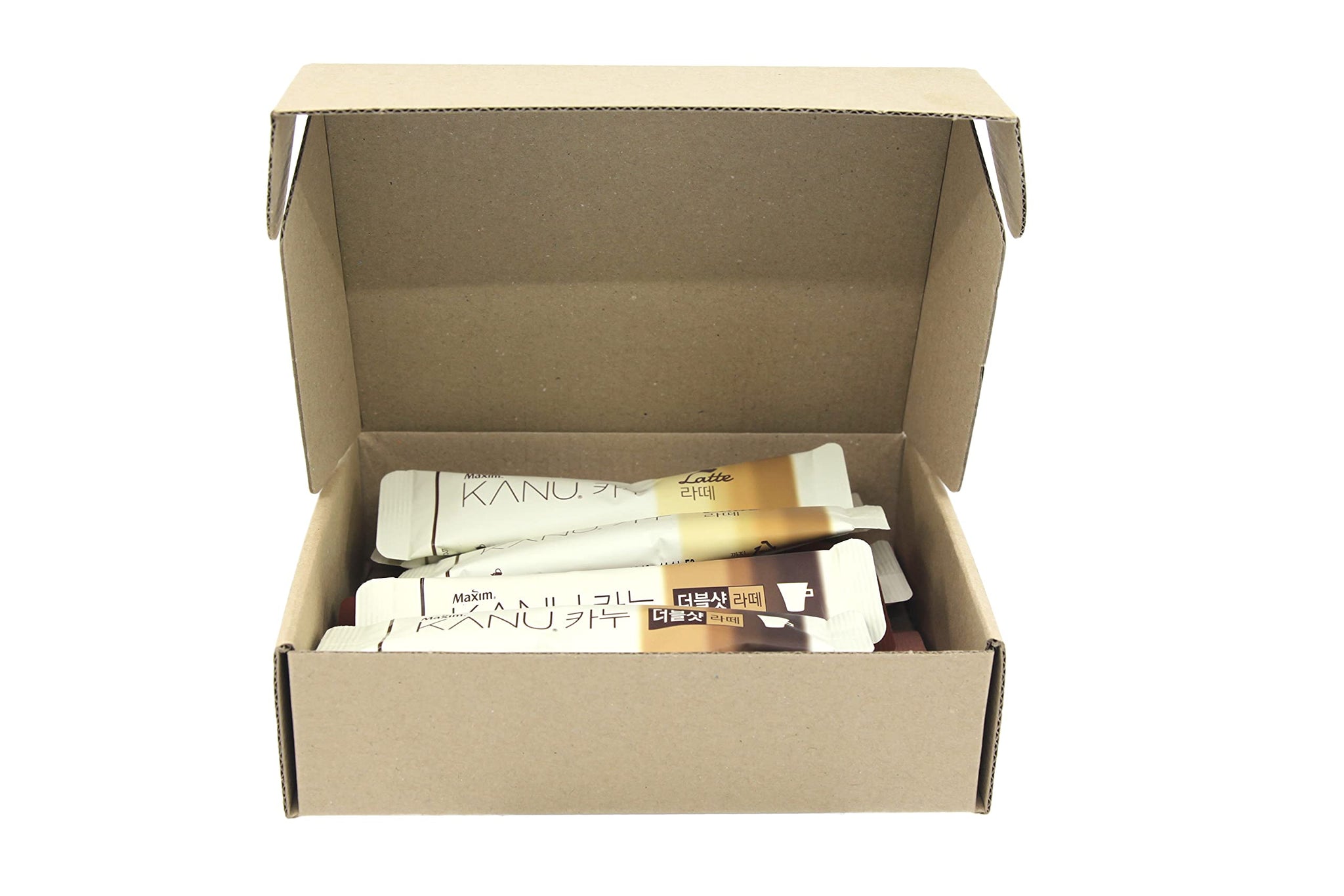 Korean Instant Coffee Mix 12 Sticks Maxim Kanu Instant Coffee with Gift Box Total 12 Sticks 6 Kinds (Latte)