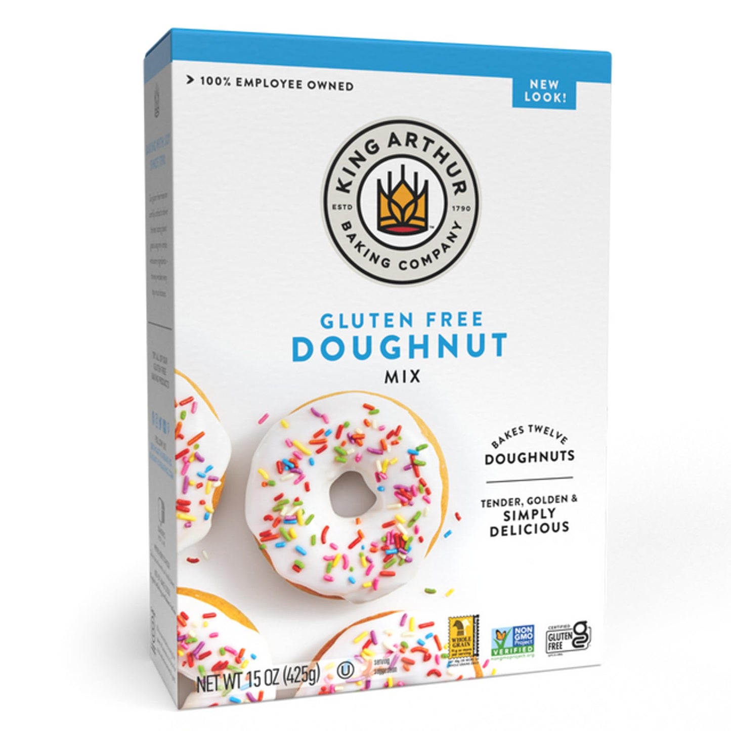 King Arthur Baking Company Gluten-Free Doughnut Mix 15 oz., Baking and Breakfast Mix, Donuts, Non-GMO