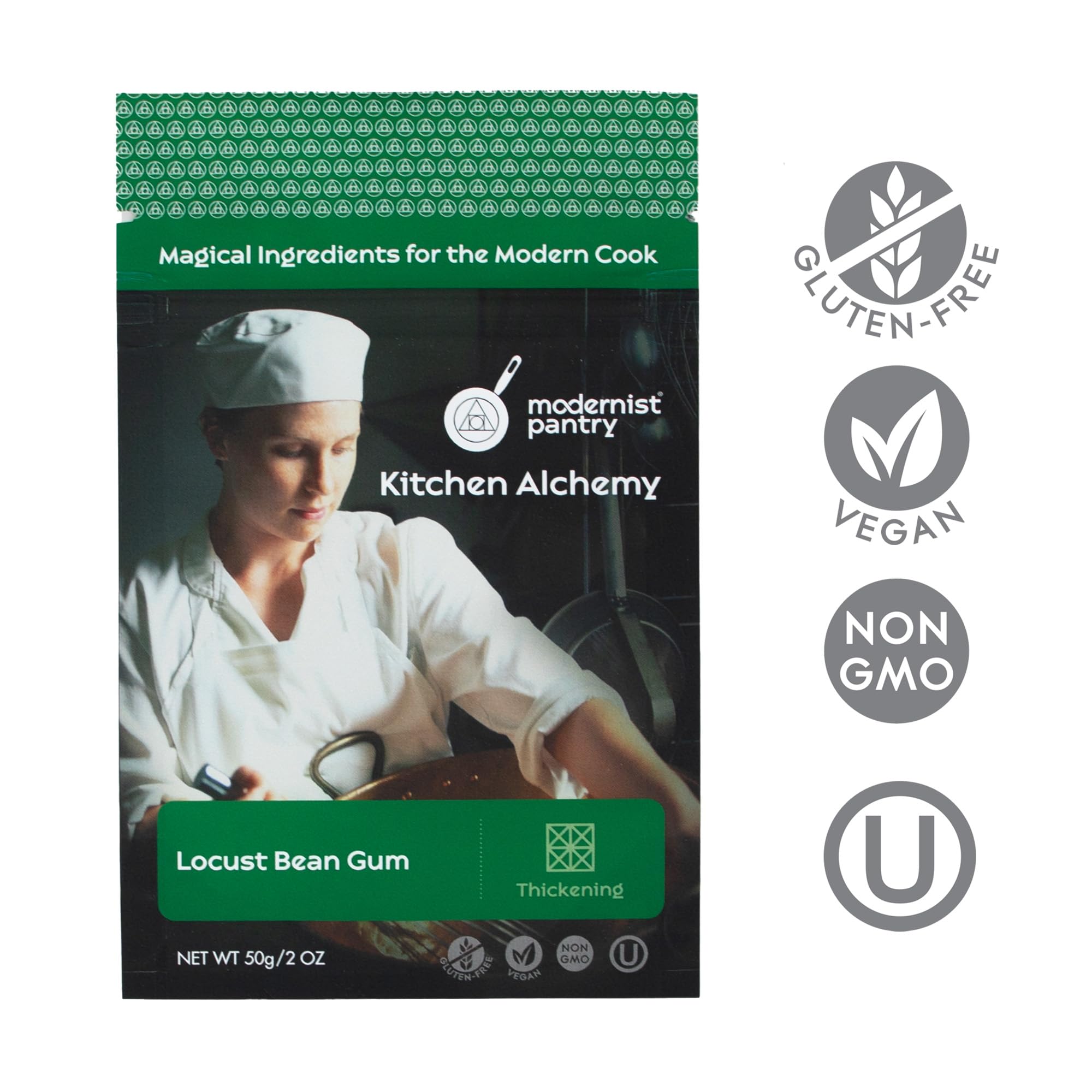 Pure Locust Bean Gum ? Non-GMO Vegan OU Kosher Certified - 50g/2oz
