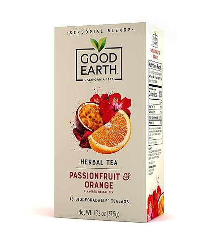 Good Earth Sensorials Passionfruit & Orange Herbal Tea 15 ct Box