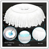 YOQXHY 6 Pack Spin Mop Replacement Heads, (6.3 Inch,Round) Microfiber Mop Refills Compatible with Hurricane, Mopnado, Libman, Simpli Magic and Other