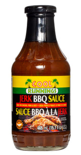 Cool Runnings Jerk BBQ Sauce 465ml - Bold and Smoky Jamaican-Style Barbecue Sauce for Grilling, Marinating, Dipping and Oven-Baked Dishes