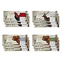 EPIC Bars, Variety Pack (Chicken, Beef, Venison), Keto-Friendly, 12 ct