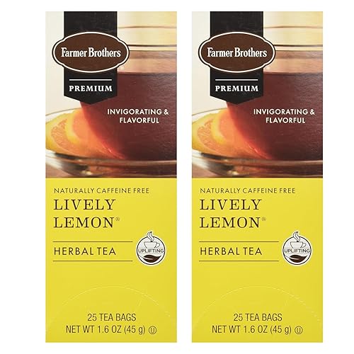 Farmer Brothers Premium: Lively Lemon Hot Tea - 2/25 ct boxes