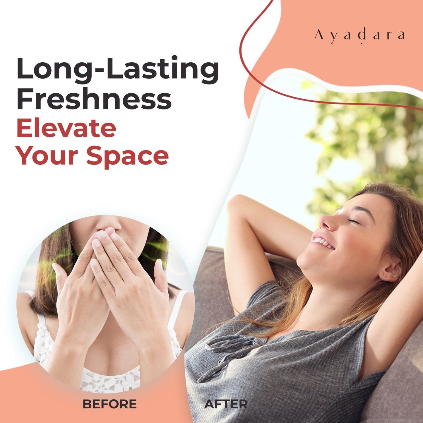 Ayadara Natural Room Spray, 4 oz, Aromatherapy for Room, Fragrance Spray and Home/Linen Deodorizer Mist, All Natural Spray Air Freshener