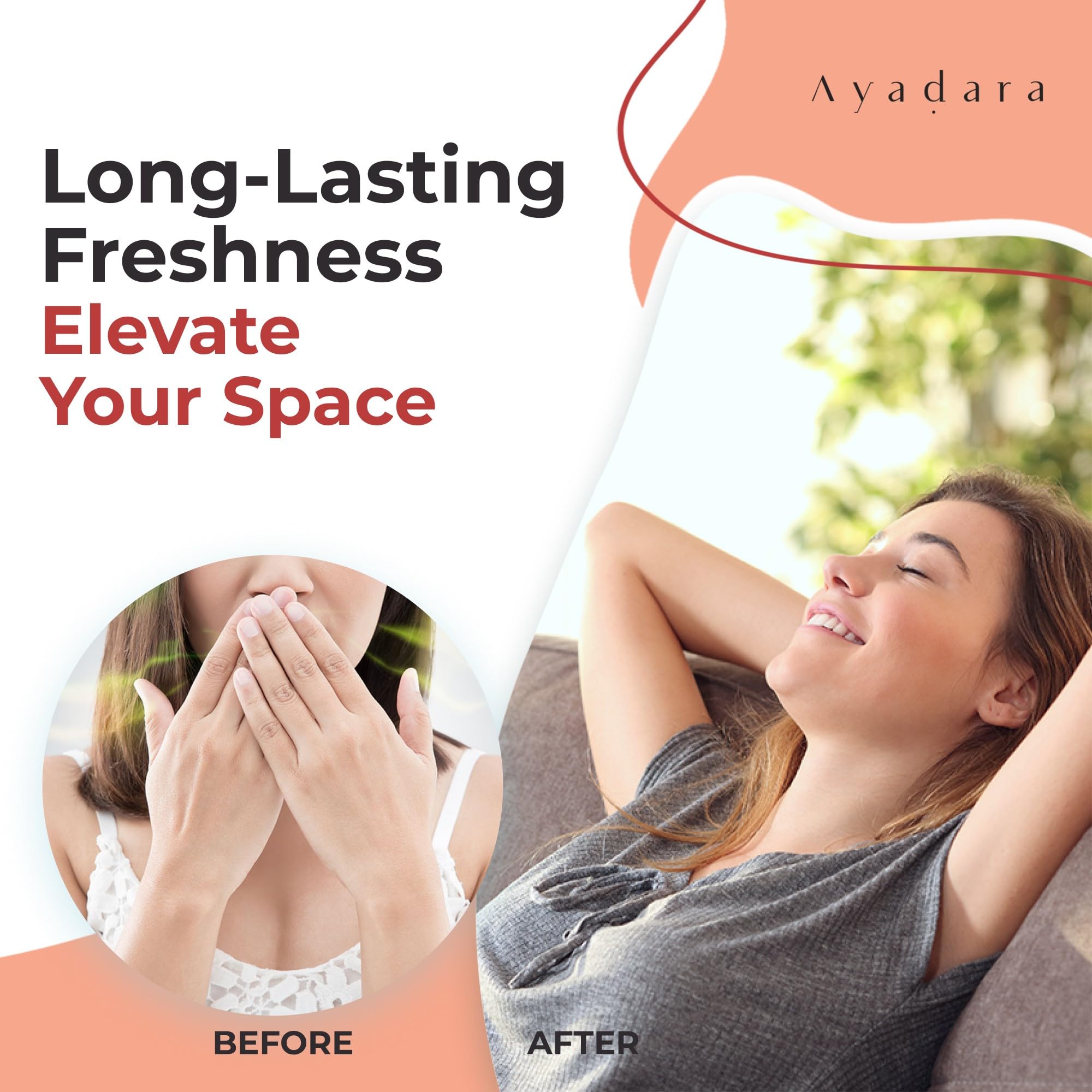 Ayadara Natural Room Spray, 4 oz, Aromatherapy for Room, Fragrance Spray and Home/Linen Deodorizer Mist, All Natural Spray Air Freshener