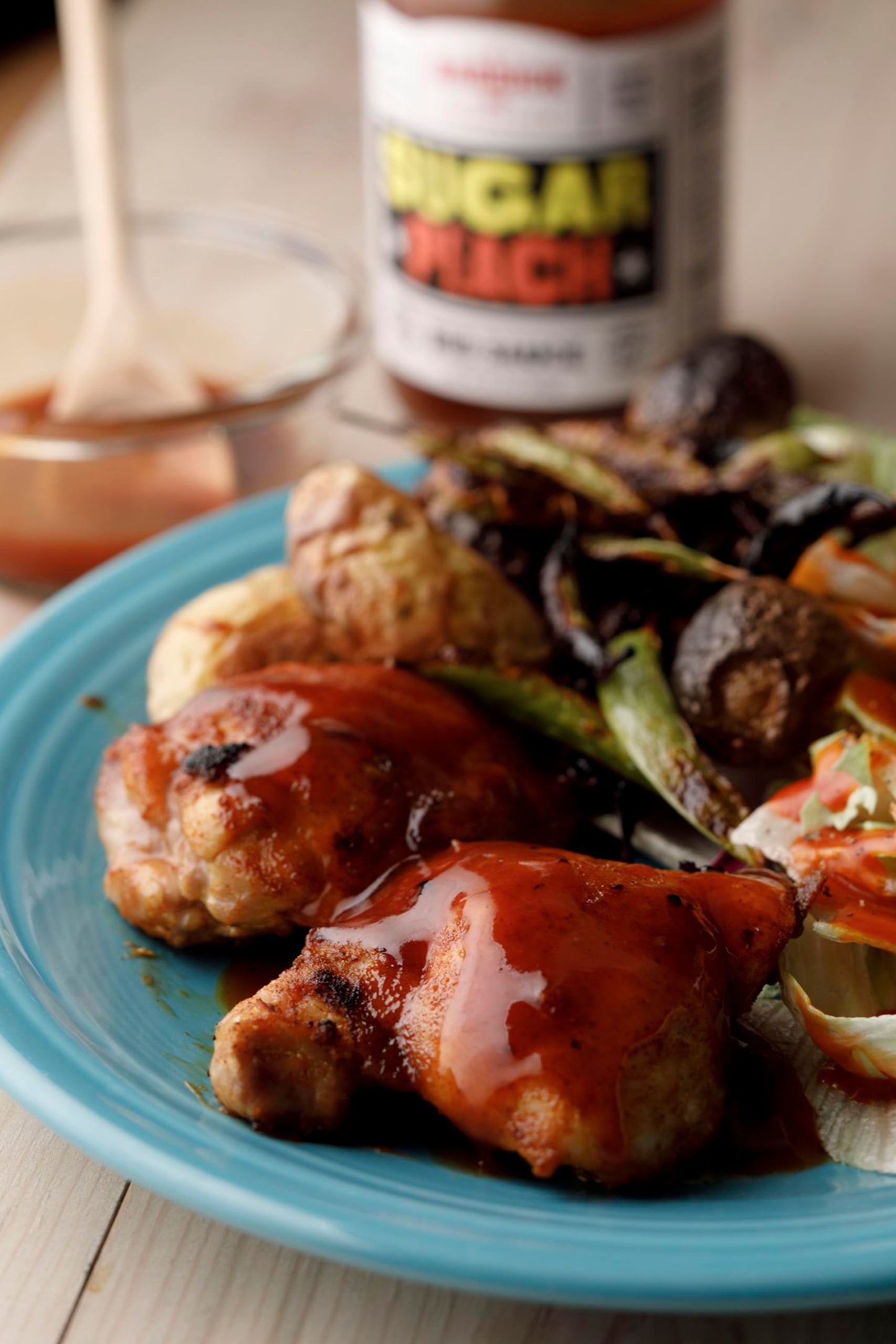 Sugar Peach BBQ Sauce by Gabrick BBQ - Small Batch | Peach & Brown Sugar | Gluten-Free, No HFCS, Gourmet BBQ for Grilling, Smoking, and Slow-Cooking