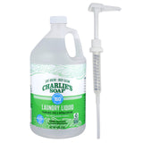Charlie’s Soap Laundry Liquid with Pump (160 Loads, 1 Pack) Natural Deep Cleaning Hypoallergenic Laundry Detergent - Eco-Friendly, Safe and Effective