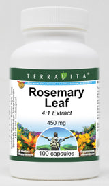 Rosemary Leaf 4:1 Extract - 450 mg (100 Capsules, ZIN: 521977)