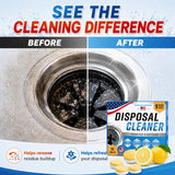 Garbage Disposal Cleaner Deodorizer Tablets, 24 Pack Foaming Disposal Cleaner Tablets, Sink Disposal Cleaner Garbage Disposal Freshener, Citrus