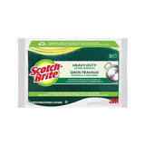 Scotch-Brite MMMHD3 Heavy Duty Scrub Sponge, Yellow & Green, 3 Per Pack