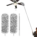 Feather Duster for Cleaning Extendable - Feather Duster for Cleaning The Indoor. 110 in Long Duster with Extension Pole for Clean Ceilings and Fans