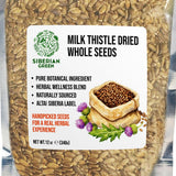 Siberian Green Milk Thistle Dried Whole Seeds Tea 340g (12 oz) Clean Caffeine-Free Harvest Botanical Silybum marianum