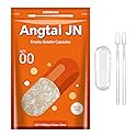 Angtai JN Gelatin Capsules Size 00 Empty Pill Gel Caps Pure Bovine Clear (1,000 Count) Gluten Free, Non-GMO, Halal Certified Filling Kit with 2 Spoons