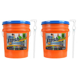 Ultra Fresh Platinum Sport 5 Gallon 6X Laundry Detergent Suitable for All Machine Type and Up to 640 Laundry Loads with Pump (2 Pack)