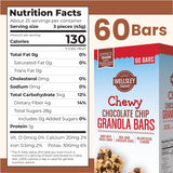 Wellsley Farms Chewy Chocolate Chip Granola Bars - No High-Fructose Corn Syrup - Vegetarian - Whole Grain Granola Bars - 110 Calories Per Bar