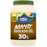 Kraft Mayo with Avocado Oil Reduced Fat Mayonnaise - Classic Creamy Condiment for Sandwiches and Salads, Made with Cage-Free Eggs, For a Keto and Low