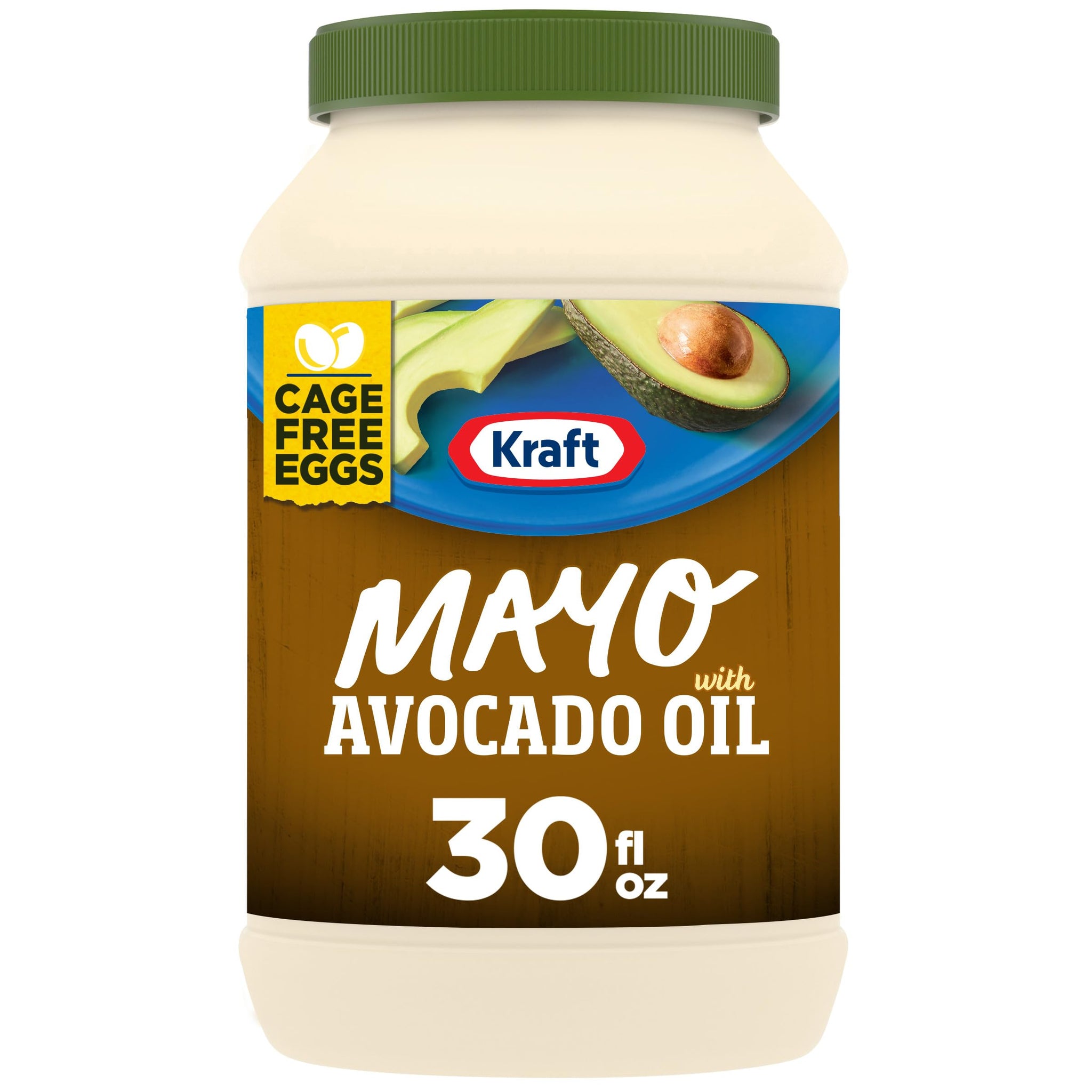 Kraft Mayo with Avocado Oil Reduced Fat Mayonnaise - Classic Creamy Condiment for Sandwiches and Salads, Made with Cage-Free Eggs, For a Keto and Low