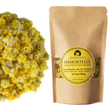 Immortelle (Helichrysum Pallasii) 0.7 OZ (20g) Dried Flowers with Short Stems, Loose Herbal Tea | Wild-Harvested from the Mountains of Armenia |