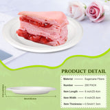 GREENESAGE Small Paper Plates 6 inch, 200 Pack Compostable Disposable Plates for Dessert, Cake, Appetizer