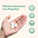 Green Llama Eco-Friendly Cleaning Refill Tablets Variety Pack - Multi-Surface, Glass & Bathroom Cleaners with Natural Essential Oils in Compostable