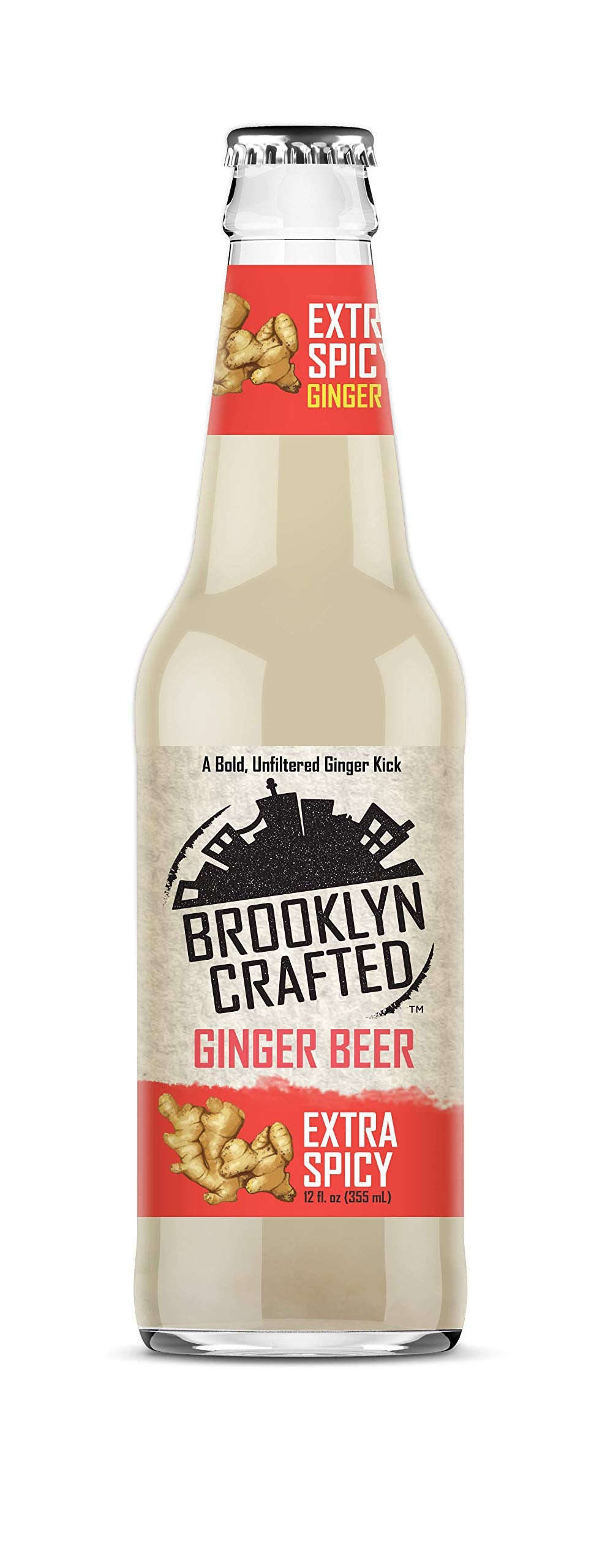 Brooklyn Crafted - Extra Spicy Ginger Beer - 12 oz (12 Glass Bottles)