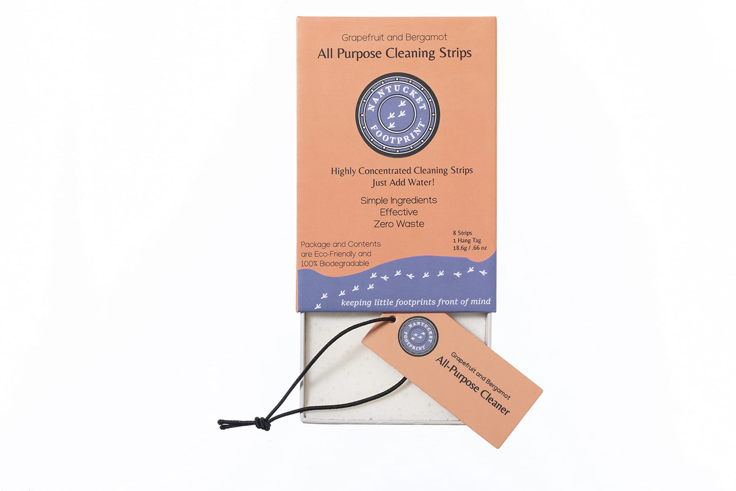 Nantucket Footprint Multisurface All Purpose Cleaner Refill Strips | Zero Waste Concentrated Cleaner (1)