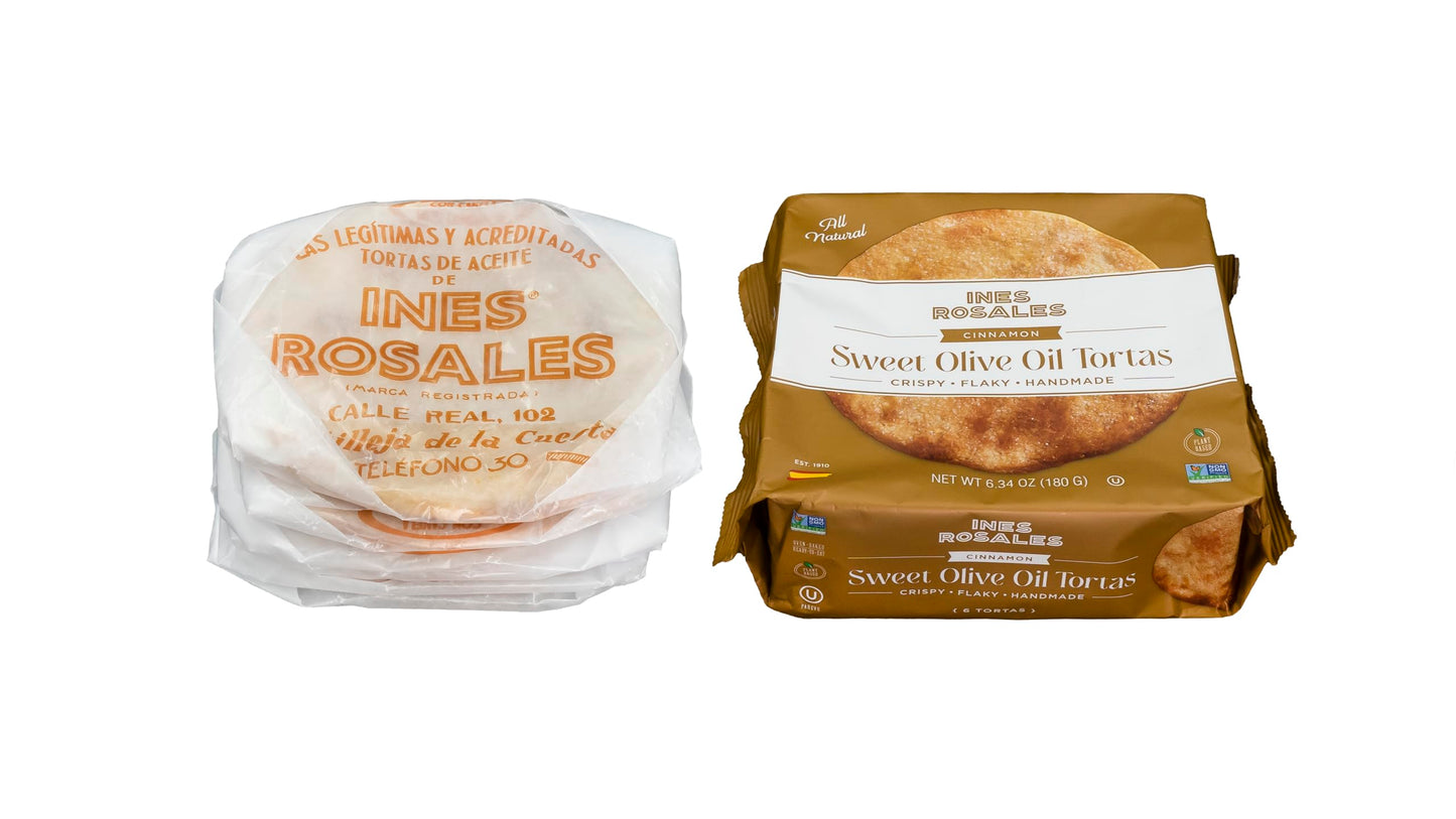 Ines Rosales Sweet Olive Oil Tortas, Cinnamon, 6.34 Ounce
