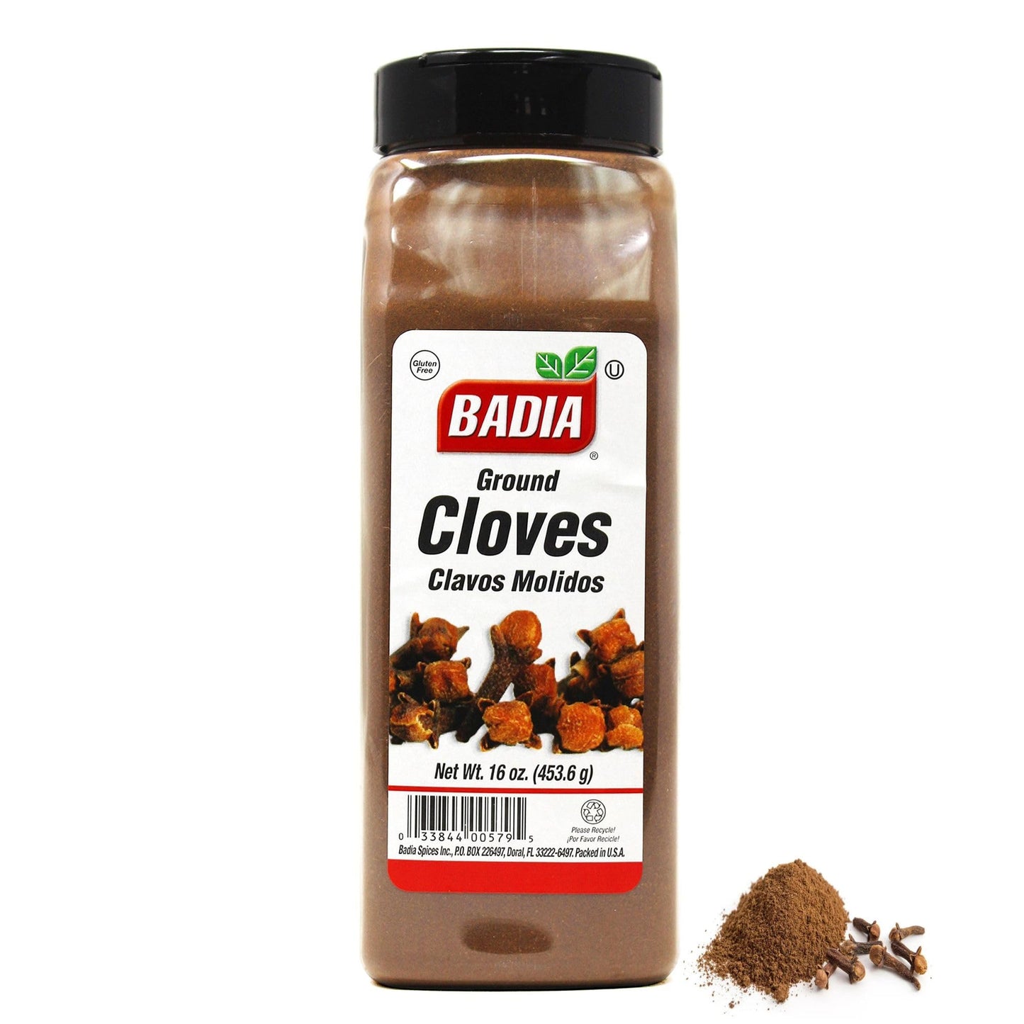 Badia Ground Cloves, 16 oz - Premium Spice for Baking, Cooking & Beverages, Warm Aromatic Flavor