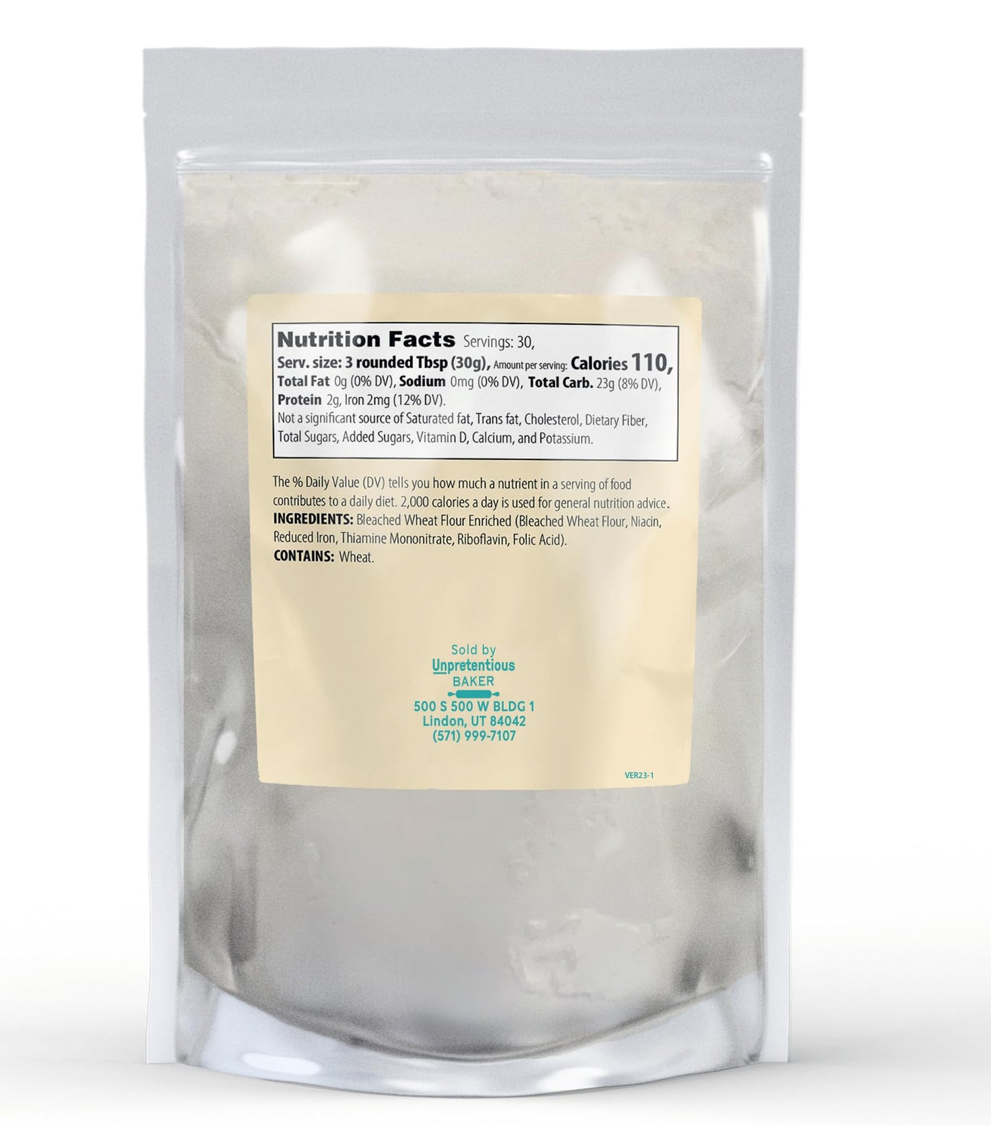 Unpretentious Cake Flour, 2 lb, Great For Cakes, Biscuits, Scones, Muffins