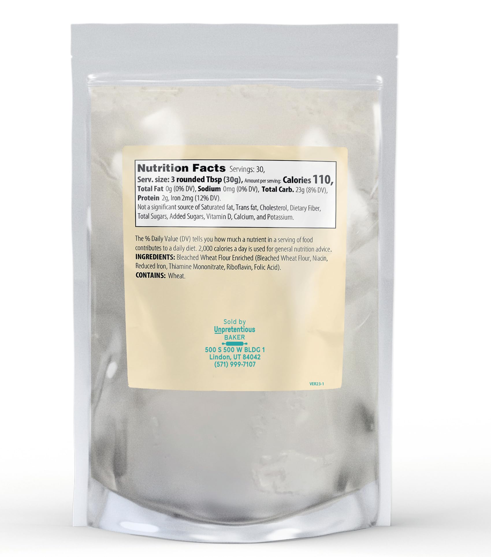 Unpretentious Cake Flour, 2 lb, Great For Cakes, Biscuits, Scones, Muffins
