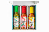 Pisqueya Hot Like Fuego Hot Sauce Gift Set, 3 Caribbean Sauces