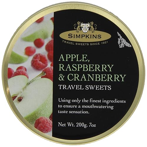 Simpkins Apple, Raspberry and Cranberry Drops 200 g (Pack of 6)