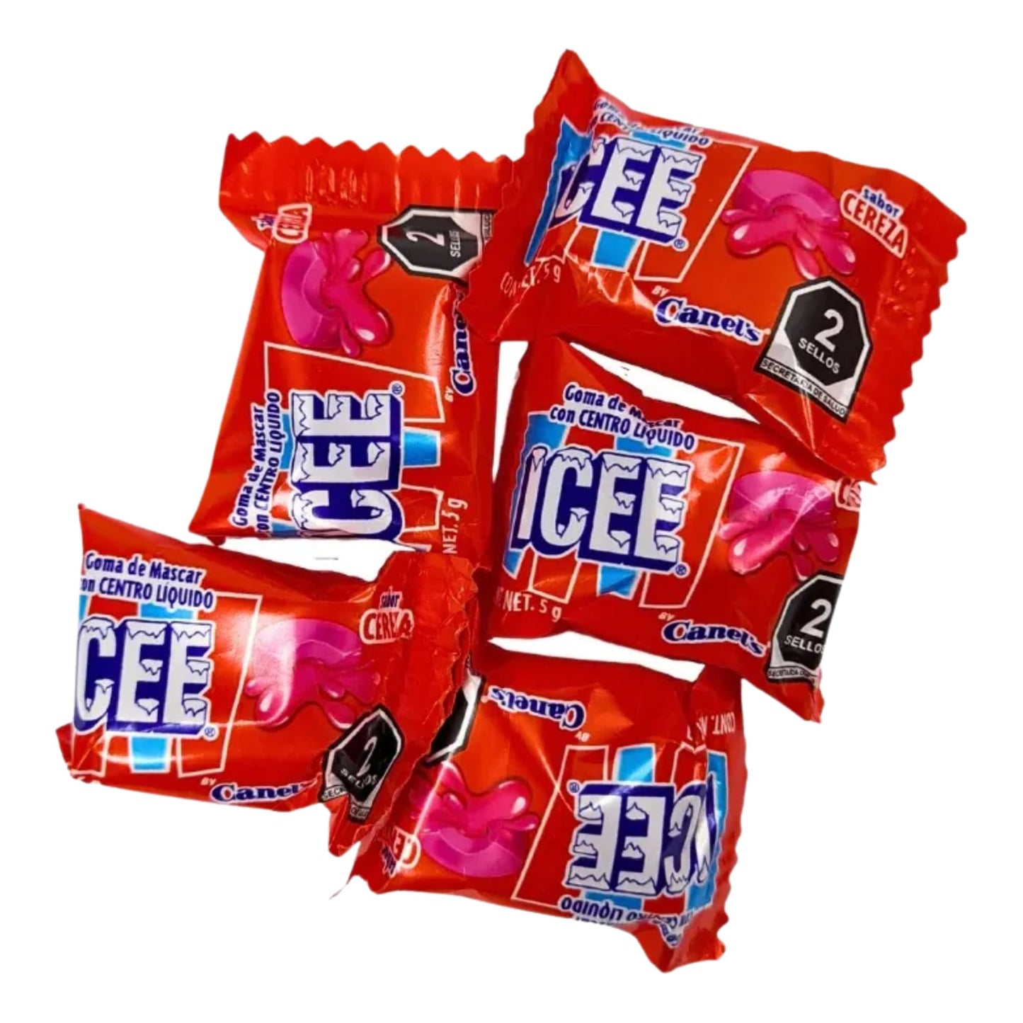 Canels Strawberry Gum with Liquid Center Cherry - 7.94 oz, 45 Pieces - Premium Fruit Gum for a Juicy and Flavorful Experience