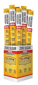 Tillamook Country Smoker Keto Friendly Zero Sugar Smoked Sausages, Original, 1.25 Ounce, 24 Count