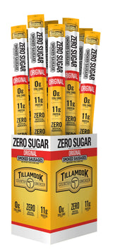Tillamook Country Smoker Keto Friendly Zero Sugar Smoked Sausages, Original, 1.25 Ounce, 24 Count