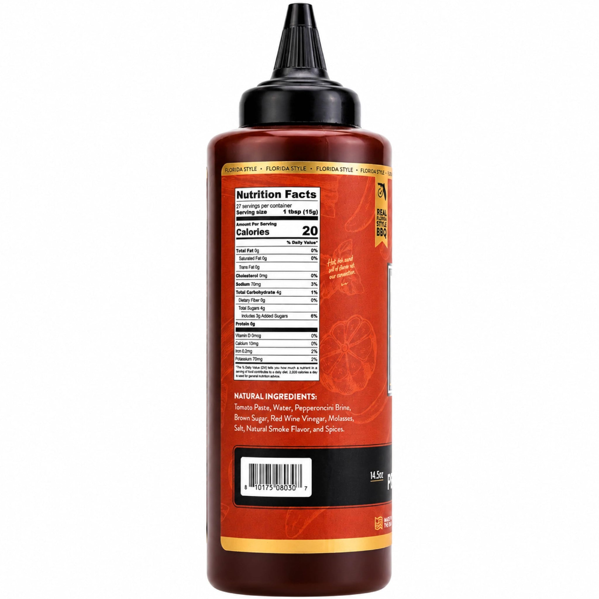 Tabañero Smoked Pepperoncini BBQ Sauce, Grilled Meats, Born, Bottle, 14.5oz