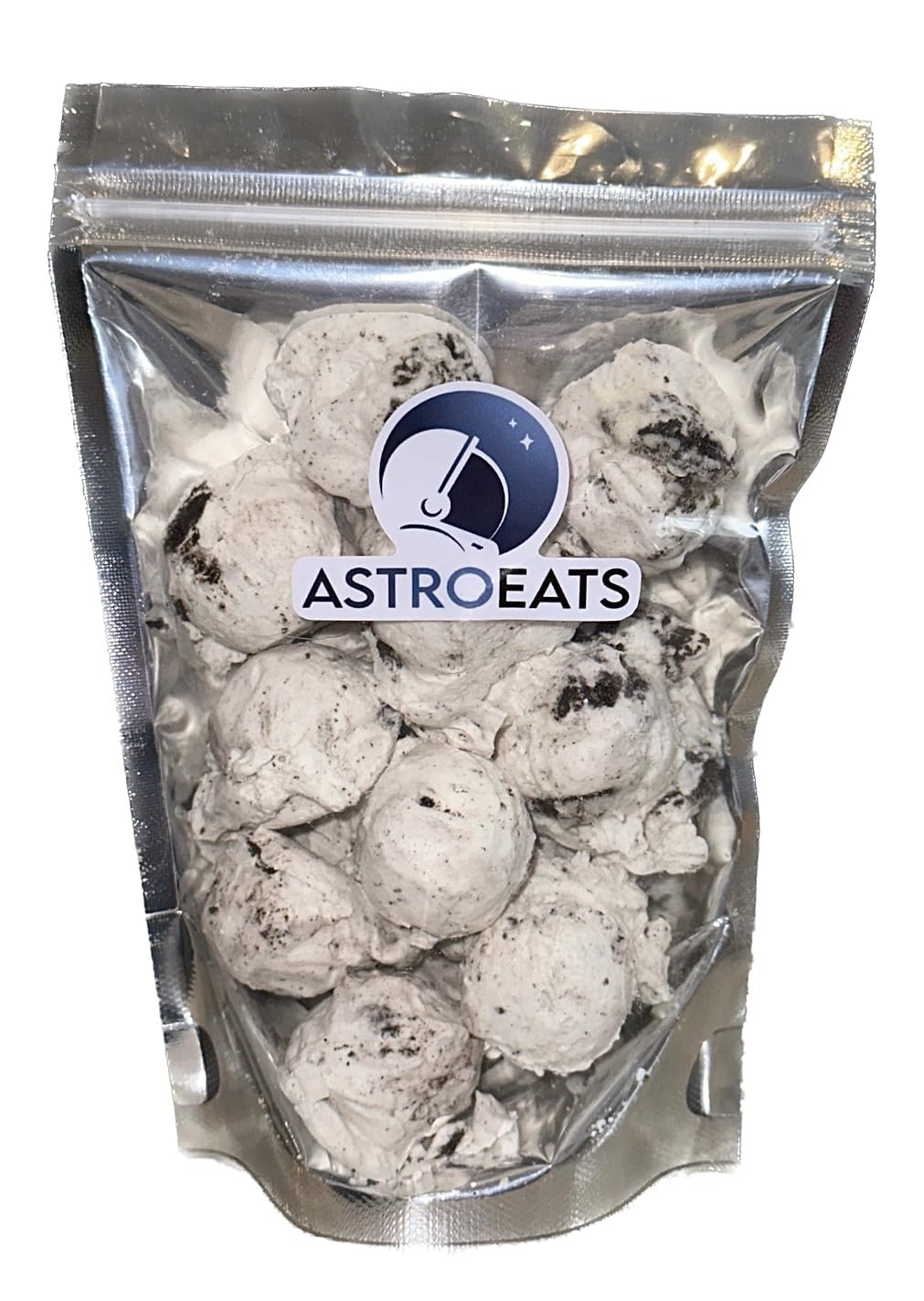 Astroeats Kosher freeze dried candy - Asteroid Scoops (Non-dairy cookies n cream ice cream)