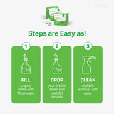 EVERICA Multipurpose Cleaning Tablets - Powerful All-Purpose Cleaner for Water Bottles Surfaces - Eco-Friendly and Gentle - 12 Pack Aloe Scented