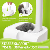 IVYROLL Toilet Brush and Plunger Set Hidden, S-Shaped Toilet Brush Plunger Combo, Perfect for Homes, Apartments & Bathrooms
